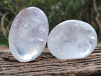 Polished Clear Quartz Palm Stones x 6 From Ambatondrazaka, Madagascar
