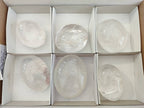 Polished Clear Quartz Palm Stones x 6 From Ambatondrazaka, Madagascar