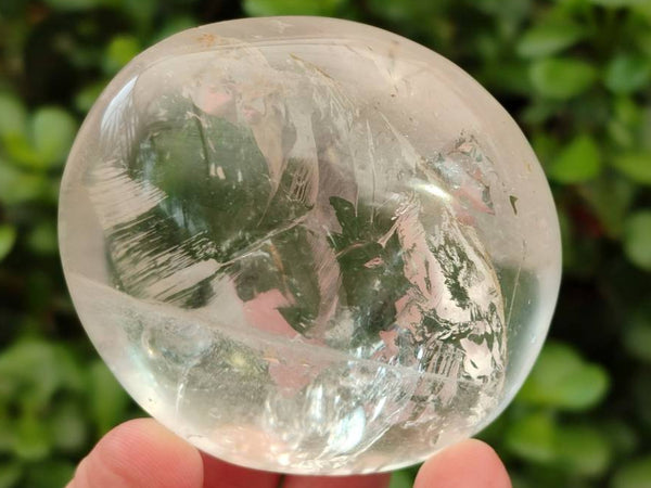Polished Clear Quartz Palm Stones x 6 From Ambatondrazaka, Madagascar