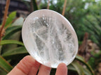 Polished Clear Quartz Palm Stones x 6 From Ambatondrazaka, Madagascar