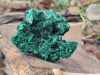 Natural Silky Malachite Specimens x 6 From Kasompe, Congo