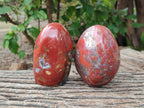 Polished Red Jasper Standing Free Form x 2 From Madagascar