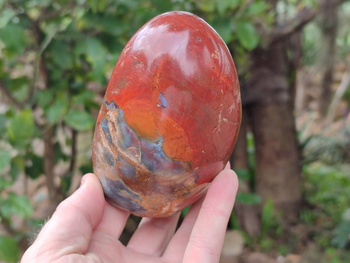 Polished Red Jasper Standing Free Form x 2 From Madagascar