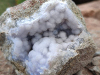 Natural Blue Lace Agate Geode Specimens x 23 From Nsanje, Malawi