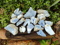 Natural Blue Lace Agate Geode Specimens x 23 From Nsanje, Malawi