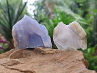 Natural Blue Lace Agate Geode Specimens x 23 From Nsanje, Malawi