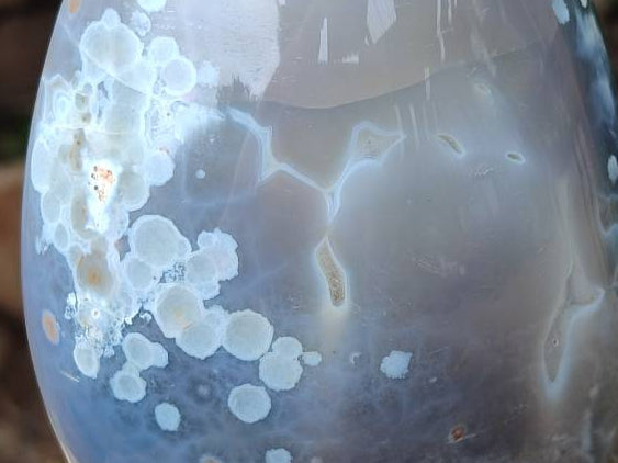 Polished Banded Agate Standing Free Forms x 3 From Madagascar