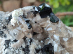 Natural Schorl Black Tourmaline With Smokey Quartz Specimens x 2 From Erongo, Namibia