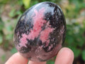 Polished Rhodonite Eggs x 6 From Ambindavato, Madagascar