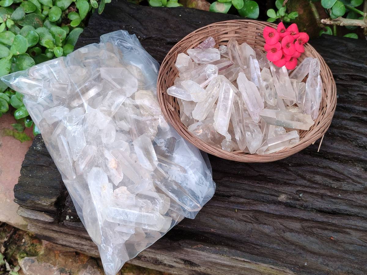 Natural Mine Run Quartz Crystals x 1.42 Kg Lot From Ambatofinandrahana, Madagascar