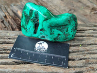 Polished Flower Banded Malachite Free Forms x 3 From Congo