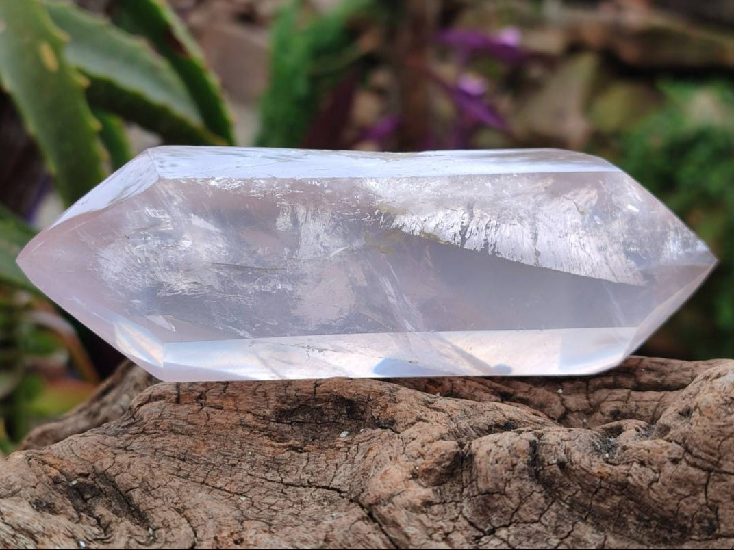 Polished Double Terminated Rose Quartz Crystals x 6 From Madagascar - Toprock Gemstones and Minerals 