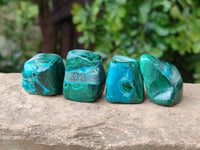 Polished Malacolla Free Forms x 35 From Kulukuluku, Congo