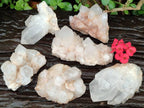 Natural Mixed Quartz Crystal Clusters x 6 From Madagascar