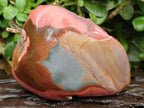 Polished On One Side Polychrome Jasper Nodules x 4 From NW Coast, Madagascar