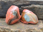 Polished On One Side Polychrome Jasper Nodules x 4 From NW Coast, Madagascar
