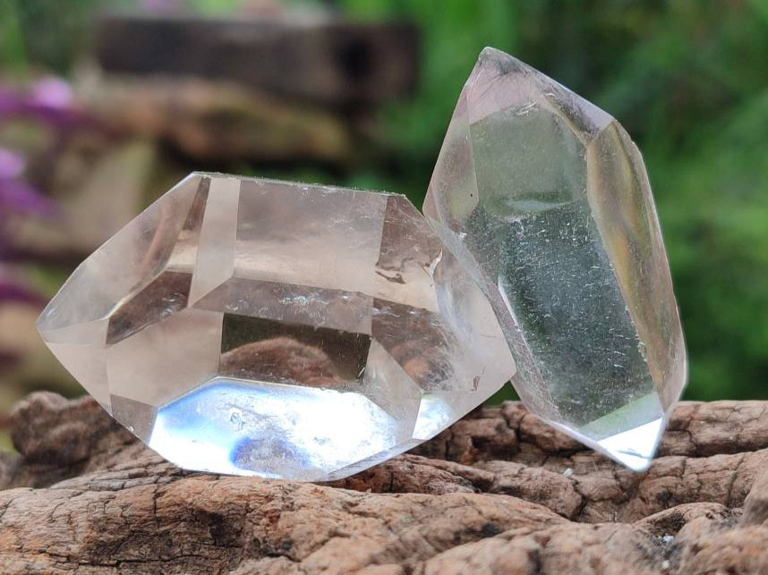 Polished Double Terminated Smokey Quartz Crystals x 20 From Madagascar