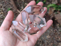 Polished Double Terminated Smokey Quartz Crystals x 20 From Madagascar