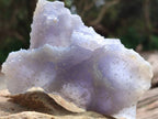 Natural Etched Blue Chalcedony Geodes x 6 From Nsanje, Malawi