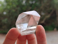 Polished Smokey Window Quartz Crystals x 12 From Madagascar