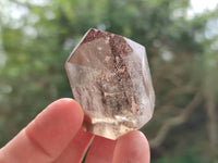 Polished Smokey Window Quartz Crystals x 12 From Madagascar