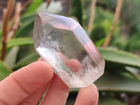 Polished Smokey Window Quartz Crystals x 12 From Madagascar