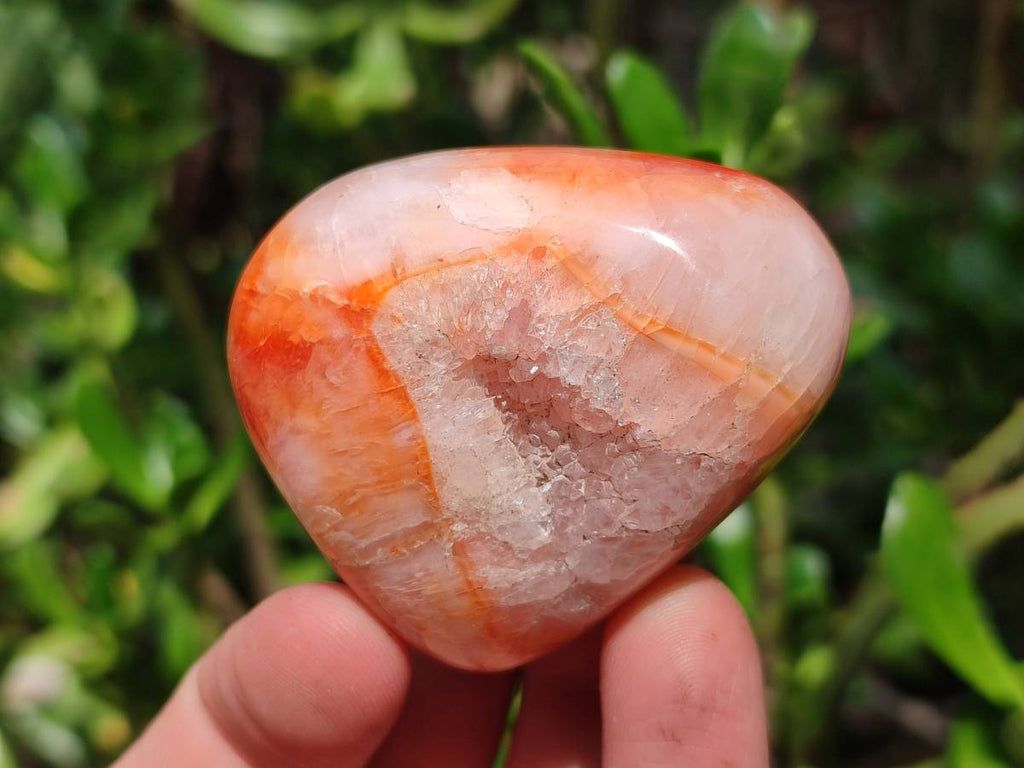 Polished Carnelian Agate Gemstone Galets x 24 From Madagascar