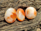 Polished Carnelian Agate Gemstone Galets x 24 From Madagascar
