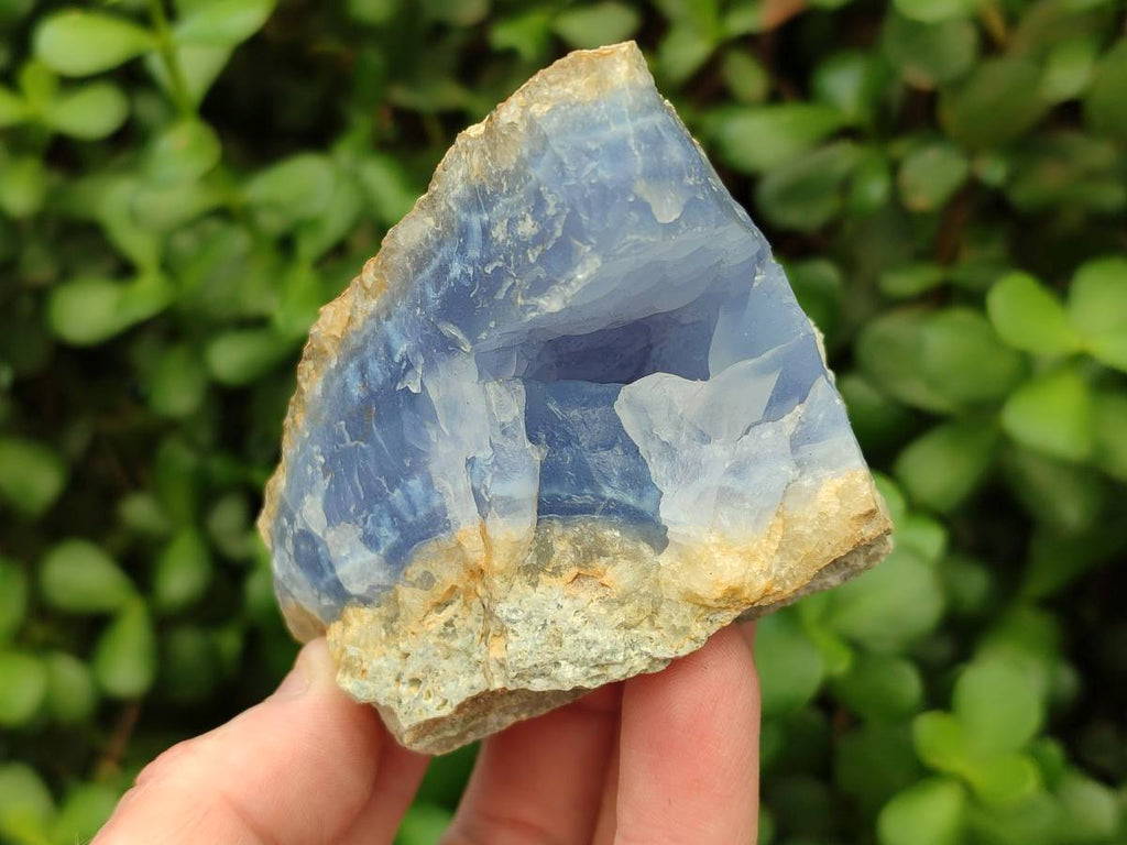 Natural Blue Lace Agate Geode Specimens x 12 From Nsanje, Malawi