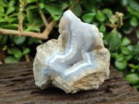 Natural Blue Lace Agate Geode Specimens x 12 From Nsanje, Malawi