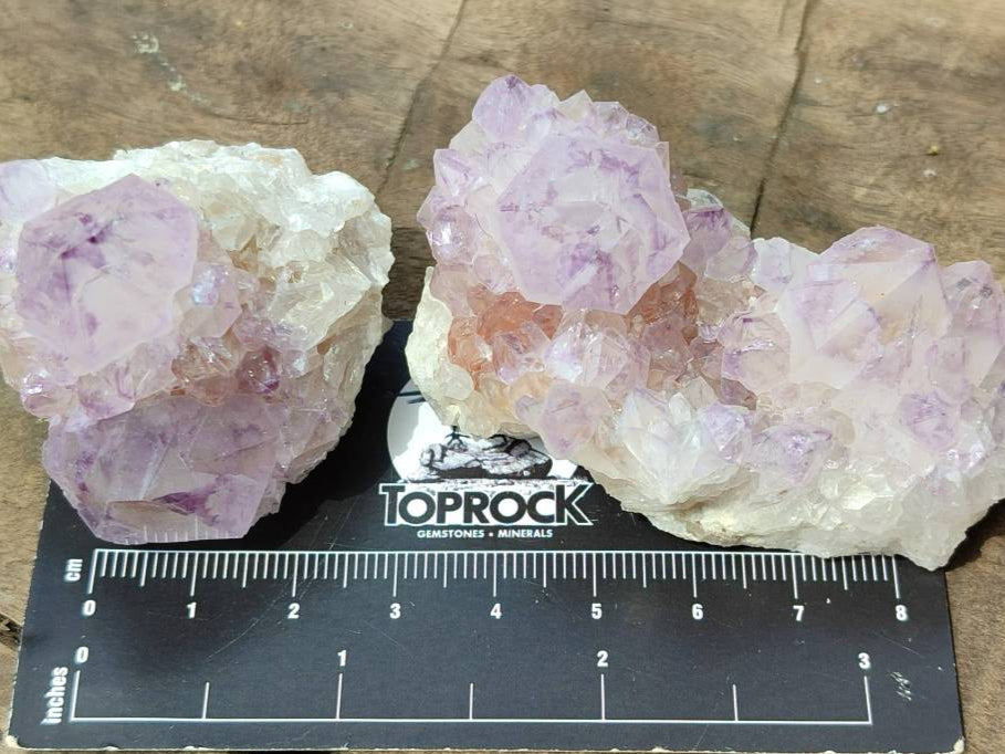 Natural Sunburst Amethyst Spirit Clusters x 12 From Boekenhouthoek, South Africa