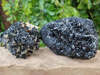 Natural Schorl Black Tourmaline Specimens With Mica x 3 From Erongo, Namibia