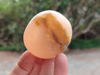 Polished Orange Twist Calcite Galets x 20 From Maevantanana, Madagascar - Toprock Gemstones and Minerals 