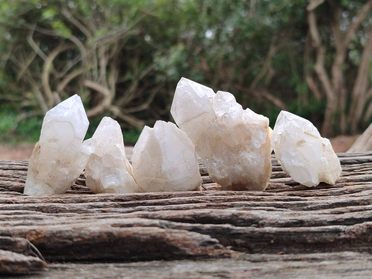 Natural Cascading Candle Quartz Crystals x 35 From Antsirabe, Madagascar