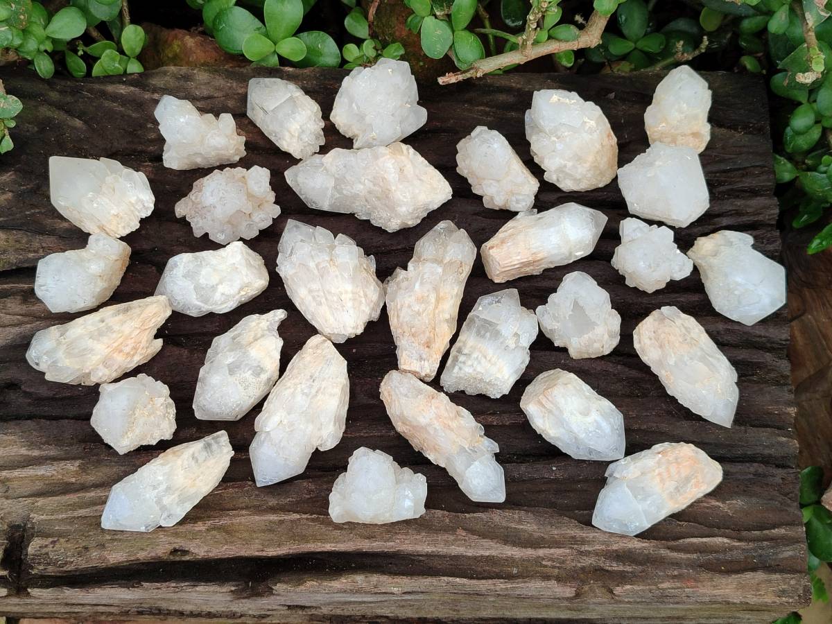 Natural Cascading Candle Quartz Crystals x 35 From Antsirabe, Madagascar