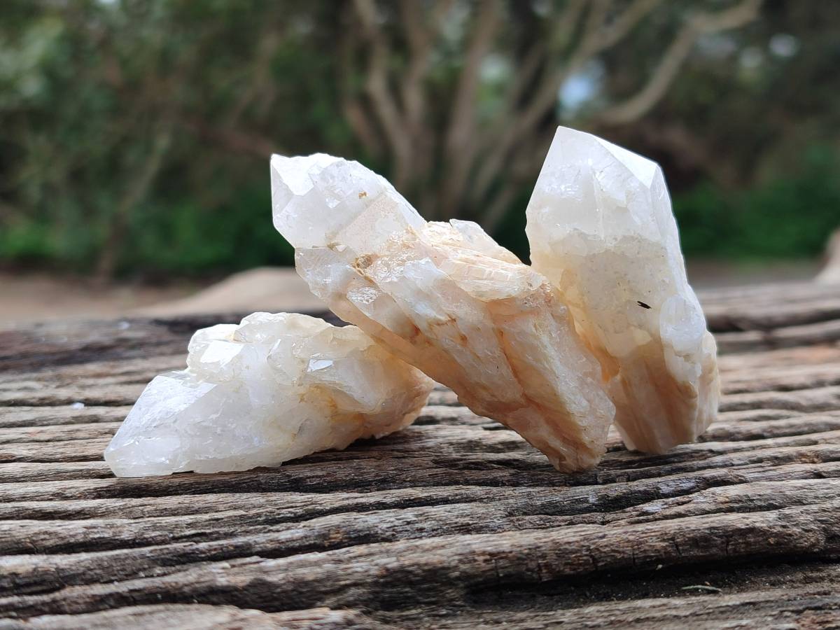 Natural Cascading Candle Quartz Crystals x 35 From Antsirabe, Madagascar