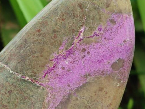 Polished Stichtite Standing Free Forms x 2 From Barberton, South Africa