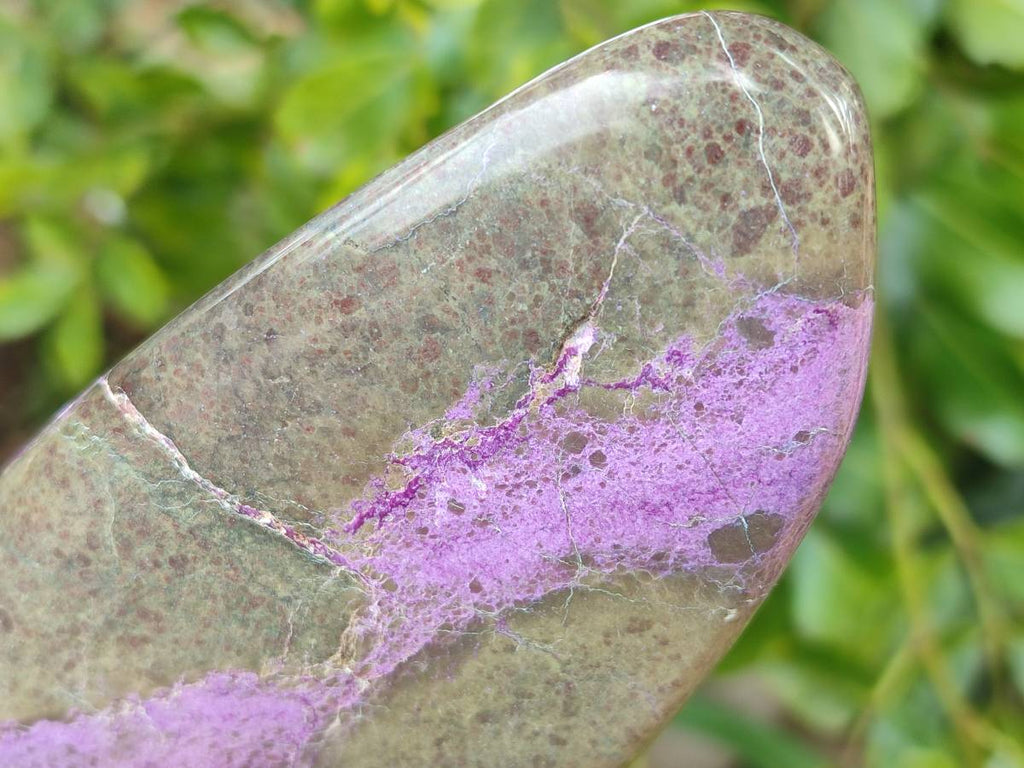 Polished Stichtite Standing Free Forms x 2 From Barberton, South Africa