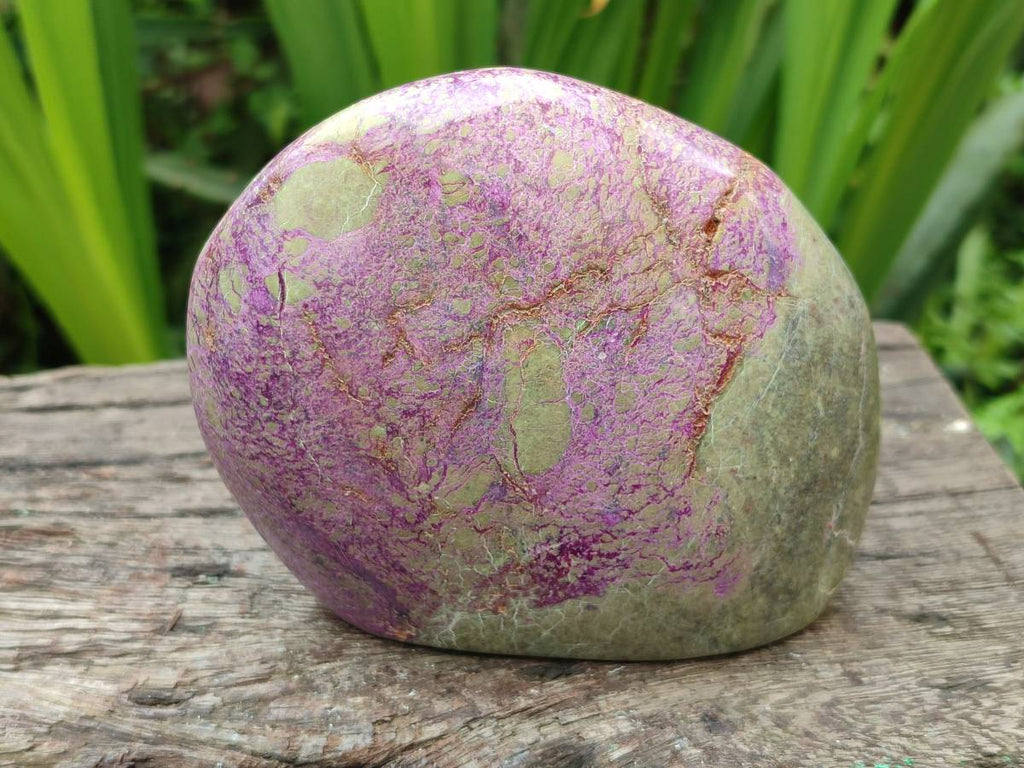 Polished Stichtite Standing Free Forms x 2 From Barberton, South Africa