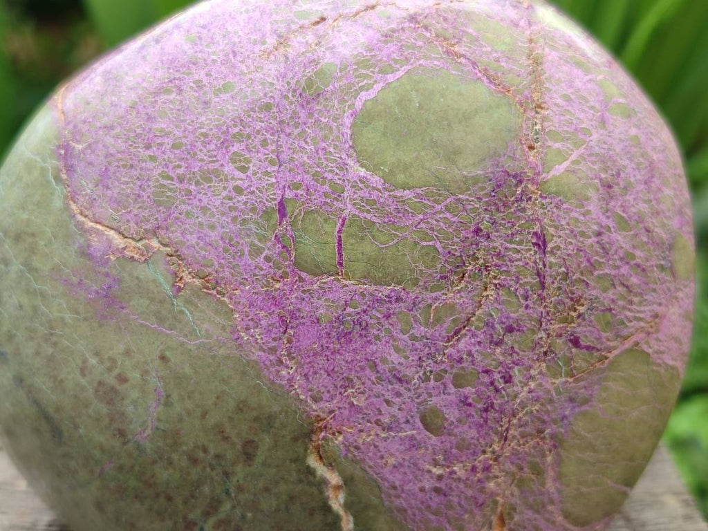 Polished Stichtite Standing Free Forms x 2 From Barberton, South Africa