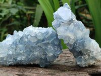 Natural Blue Celestite Specimens x 6 From Sakoany, Madagascar