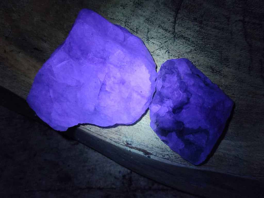 Natural Watermelon Fluorite Cobbed Specimens x 24 From Uis, Namibia