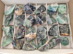 Natural Watermelon Fluorite Cobbed Specimens x 24 From Uis, Namibia
