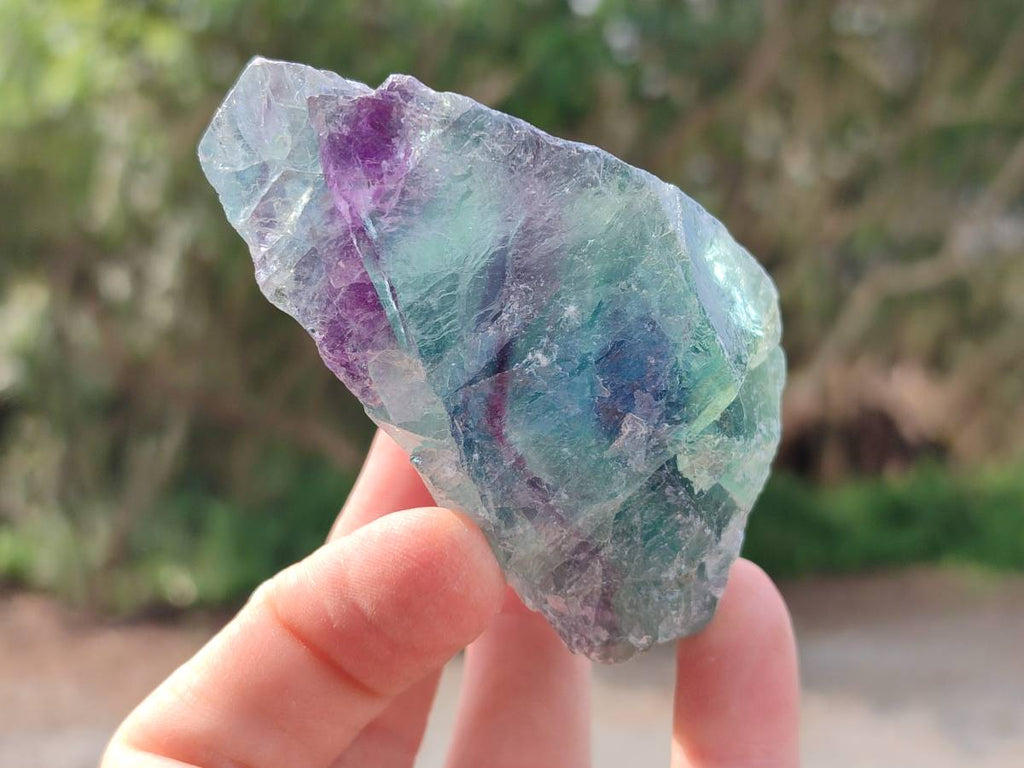 Natural Watermelon Fluorite Cobbed Specimens x 24 From Uis, Namibia