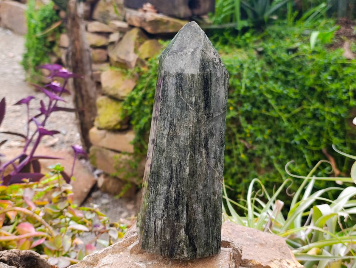 Polished Large Fuchsite Quartz Tower x 1 From Andakatany, Madagascar