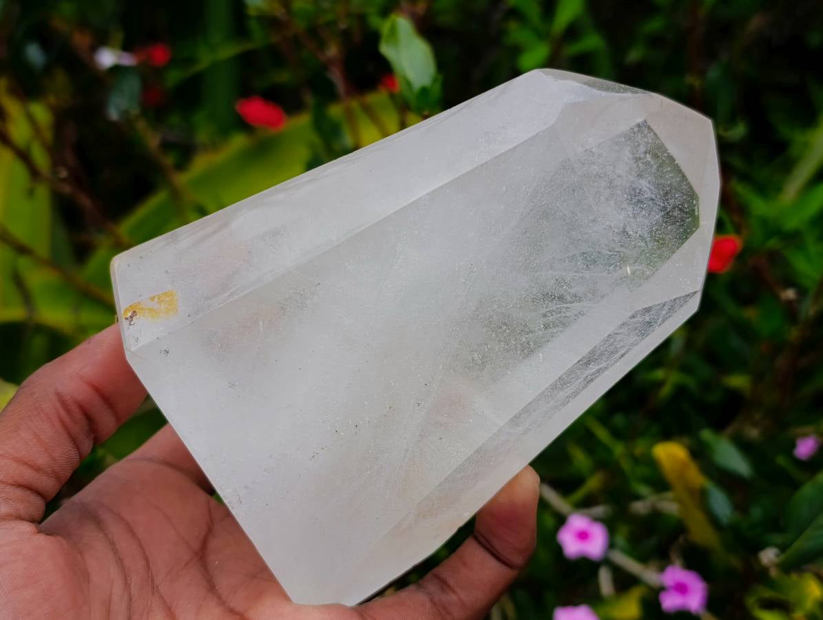Polished Large Quartz Crystal Points x 2 From Madagascar