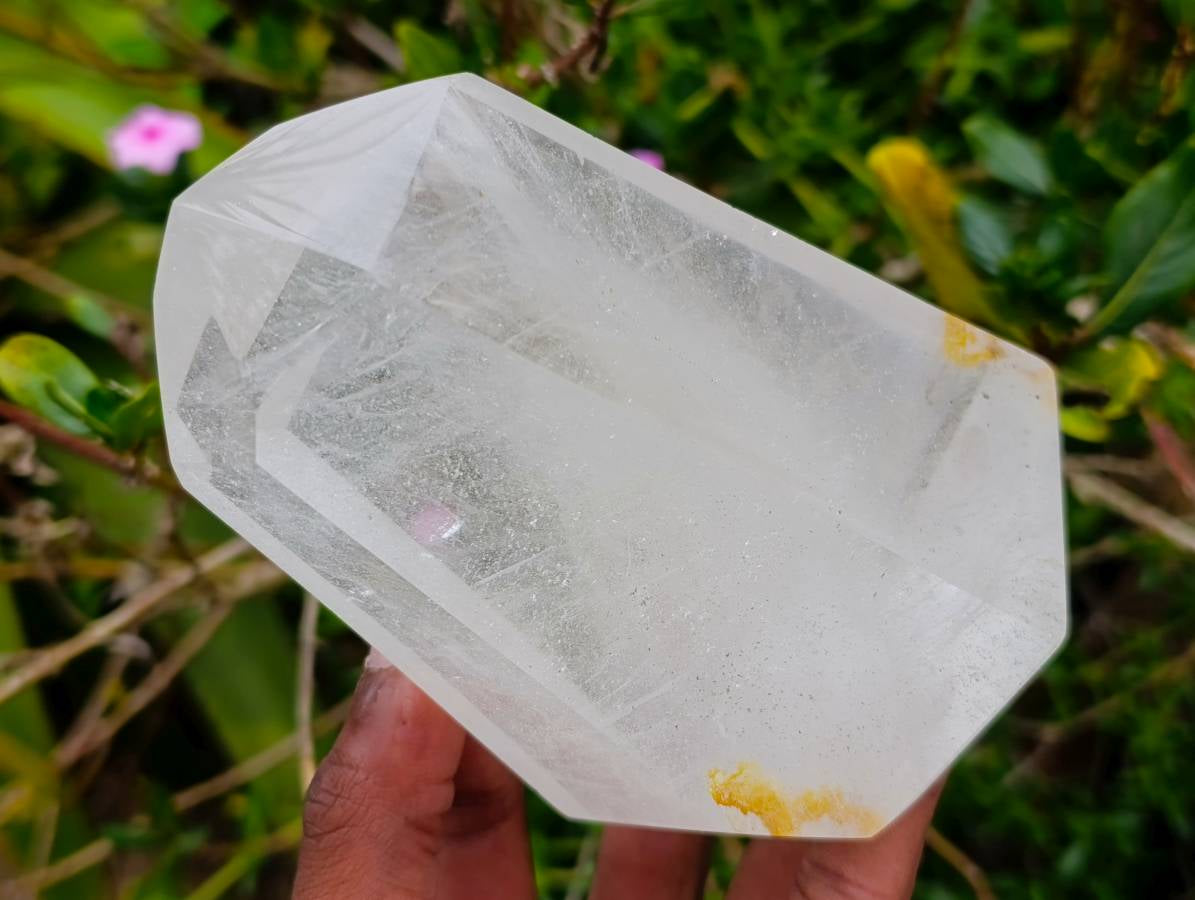 Polished Large Quartz Crystal Points x 2 From Madagascar
