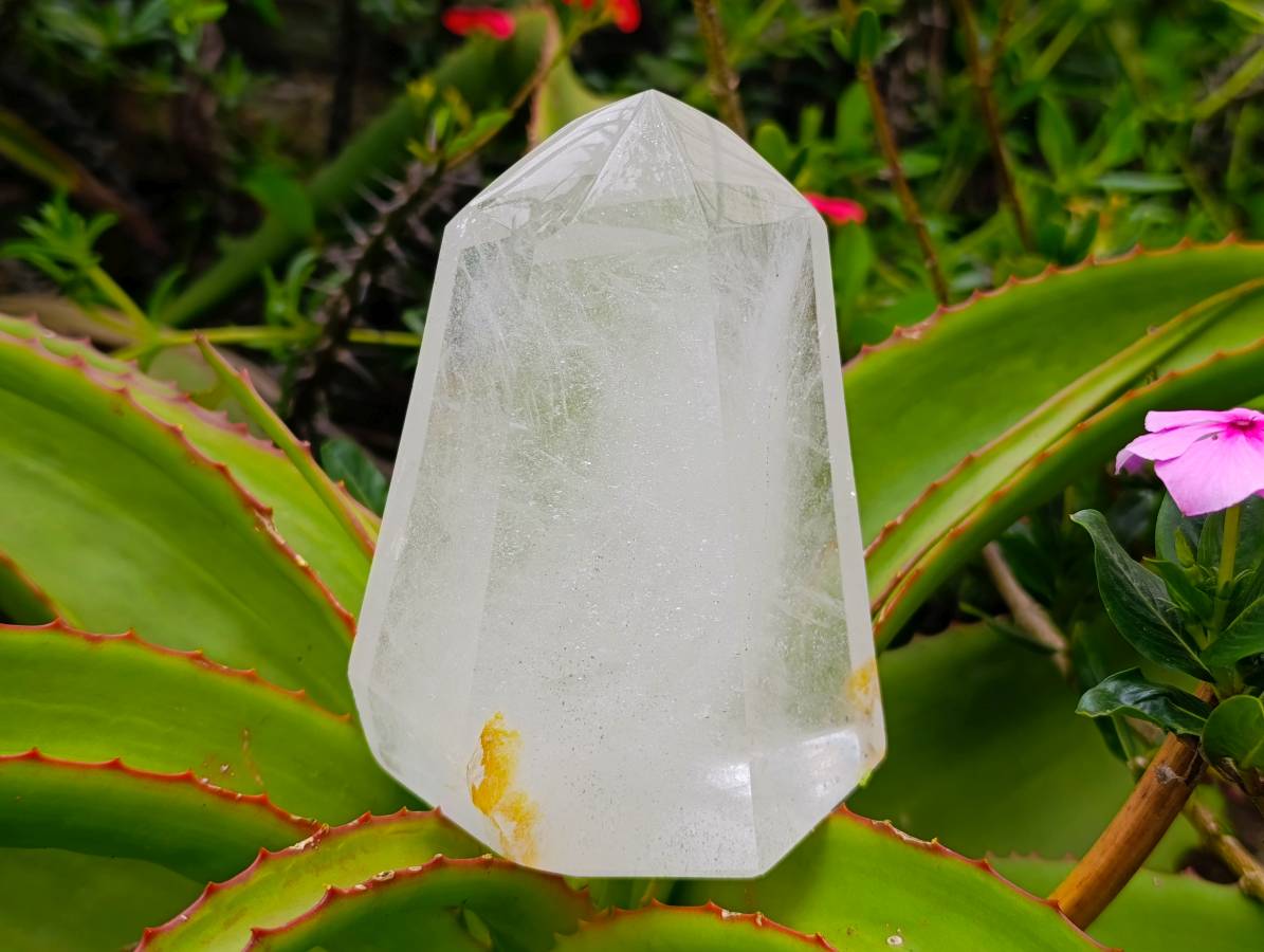 Polished Large Quartz Crystal Points x 2 From Madagascar