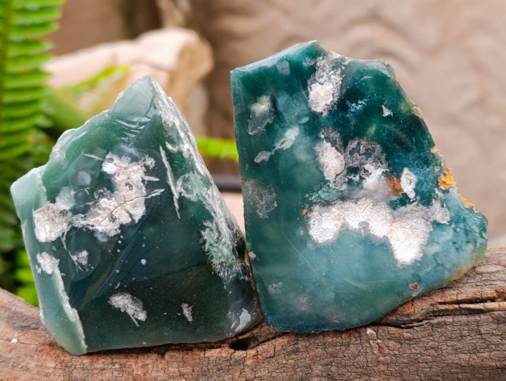 Polished On One Side Mtorolite Plates x 7 From Mutorashanga, Zimbabwe