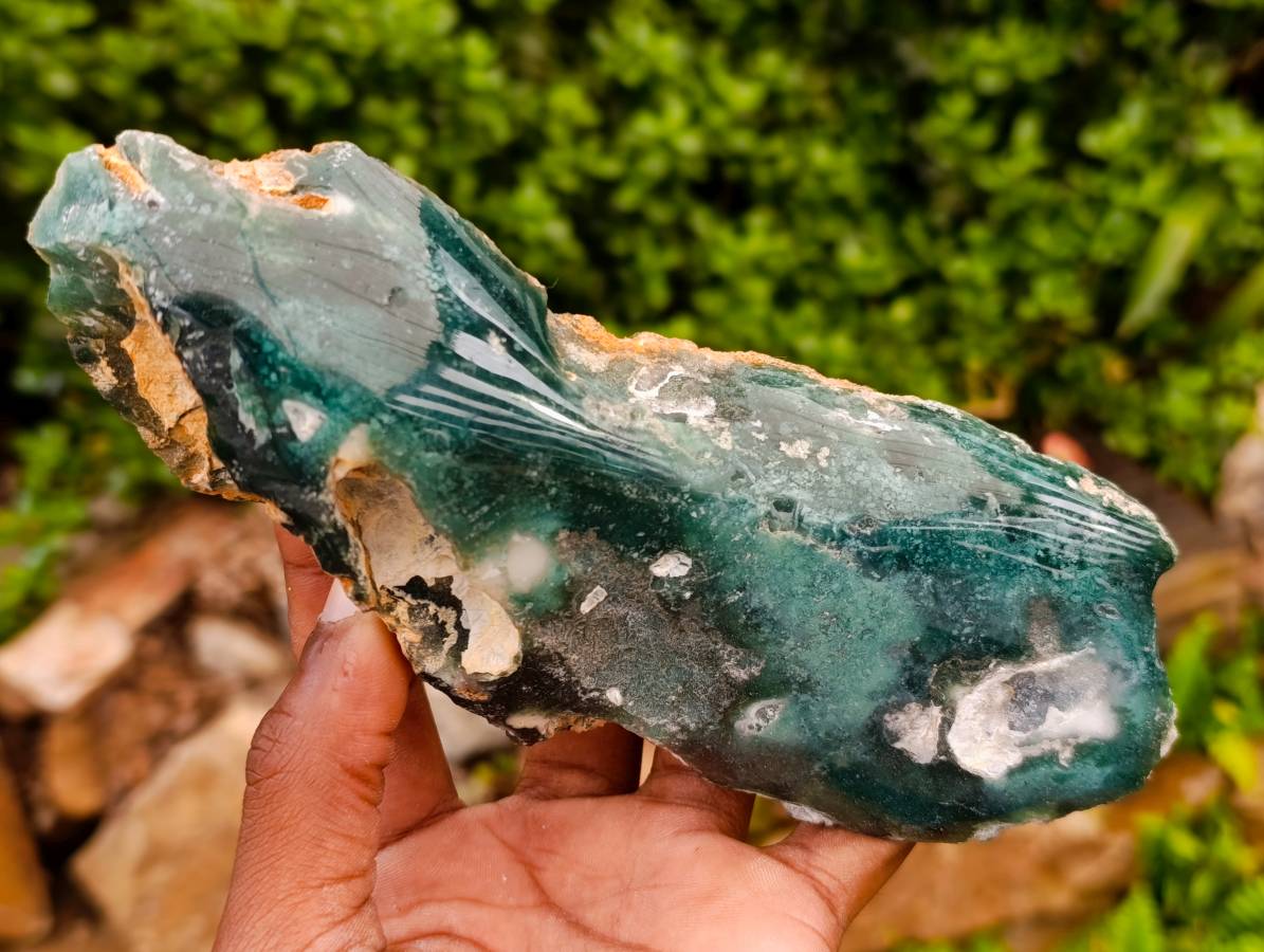 Polished On One Side Mtorolite Plates x 7 From Mutorashanga, Zimbabwe